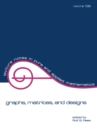 Graphs, Matrices, and Designs - eBook