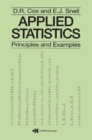Applied Statistics - Principles and Examples - eBook