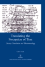 Translating the Perception of Text : Literary Translation and Phenomenology - eBook