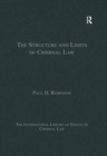 The Structure and Limits of Criminal Law - eBook