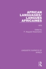 African Languages/Langues Africaines : Volume 2 1976 - eBook