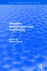 Idealism, Metaphysics and Community - eBook