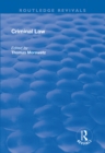 Criminal Law - eBook