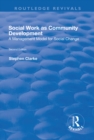 Social Work as Community Development : A Management Model for Social Change - eBook