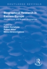 Biographical Research in Eastern Europe : Altered Lives and Broken Biographies - eBook