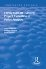 Family Support - Linking Project Evaluation to Policy Analysis - eBook