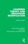 Learning Theory and Behaviour Modification - eBook