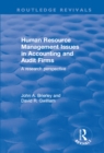 Human Resource Management Issues in Accounting and Auditing Firms : A Research Perspective - eBook