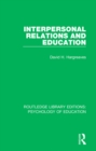 Interpersonal Relations and Education - eBook