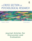 A Cross Section of Psychological Research : Journal Articles for Discussion and Evaluation - eBook