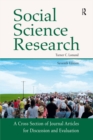 Social Science Research : A Cross Section of Journal Articles for Discussion & Evaluation - eBook