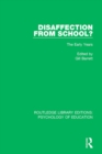 Disaffection from School? : The Early Years - eBook