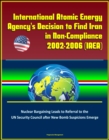 International Atomic Energy Agency's Decision to Find Iran in Non-Compliance, 2002-2006 (IAEA) - Nuclear Bargaining Leads to Referral to the UN Security Council after New Bomb Suspicions Emerge - eBook