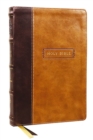 KJV Holy Bible with Apocrypha and 73,000 Center-Column Cross References, Brown Leathersoft, Red Letter, Comfort Print: King James Version - Book
