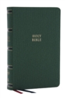 NKJV, Single-Column Reference Bible, Verse-by-verse, Green Leathersoft, Red Letter, Comfort Print - Book