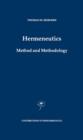Hermeneutics. Method and Methodology - eBook