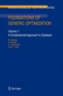 Foundations of Generic Optimization : Volume 1: A Combinatorial Approach to Epistasis - eBook