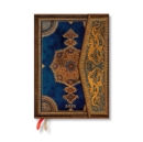 Safavid Indigo (Safavid Binding Art) Midi 12-month Horizontal Hardback Dayplanner 2025 (Wrap Closure) - Book