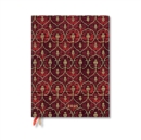 Red Velvet Ultra 12-month Vertical Softcover Flexi Dayplanner 2025 (Elastic Band Closure) - Book