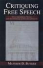 Critiquing Free Speech : First Amendment theory and the Challenge of Interdisciplinarity - eBook