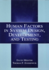 Human Factors in System Design, Development, and Testing - eBook