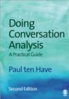 Doing Conversation Analysis - Book