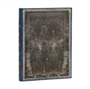 Midnight Steel Midi Lined Hardcover Journal (Elastic Band Closure) - Book