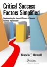 Critical Success Factors Simplified : Implementing the Powerful Drivers of Dramatic Business Improvement - eBook