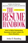 The Resume Handbook : How to Write Outstanding Resumes and Cover Letters for Every Situation - eBook