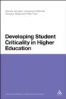 Developing Student Criticality in Higher Education : Undergraduate Learning in the Arts and Social Sciences - eBook