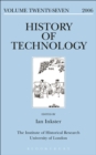 History of Technology Volume 27 - eBook