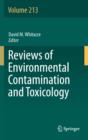 Reviews of Environmental Contamination and Toxicology Volume 213 - eBook