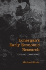 Lonergan's Early Economic Research : Texts and Commentary - eBook