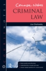 Course Notes: Criminal Law - eBook