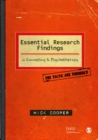 Essential Research Findings in Counselling and Psychotherapy : The Facts are Friendly - eBook