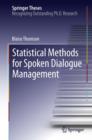 Statistical Methods for Spoken Dialogue Management - eBook