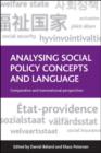 Analysing social policy concepts and language : Comparative and Transnational Perspectives - eBook