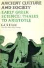 Early Greek Science : Thales to Aristotle - eBook
