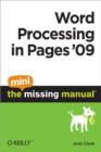 Word Processing in Pages '09: The Mini Missing Manual - eBook