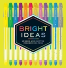 Bright Ideas: 12 Neon and Glitter Colored Gel Pens - Book