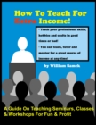 How To Teach For Extra Income! - eBook