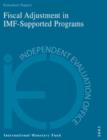 Fiscal Adjustment in IMF-Supported Programs - eBook