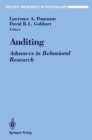 Auditing : Advances in Behavioral Research - eBook