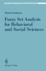 Fuzzy Set Analysis for Behavioral and Social Sciences - eBook