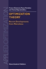 Optimization Theory : Recent Developments from Matrahaza - eBook