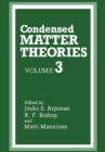 Condensed Matter Theories - eBook
