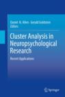 Cluster Analysis in Neuropsychological Research : Recent Applications - eBook