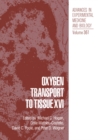 Oxygen Transport to Tissue XVI - eBook