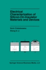 Electrical Characterization of Silicon-on-Insulator Materials and Devices - eBook