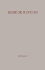 Residue Reviews/Ruckstandsberichte - eBook